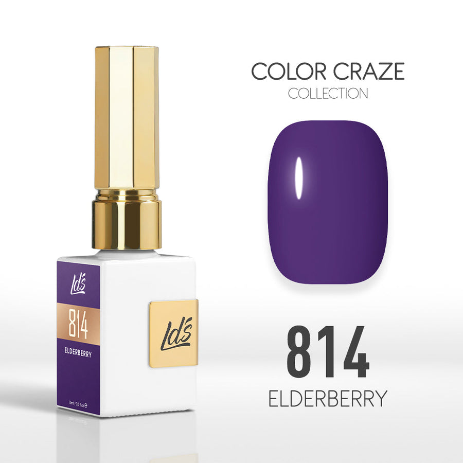 LDS Color Craze Gel Nail Polish - 814 Elderberry - 0.5oz