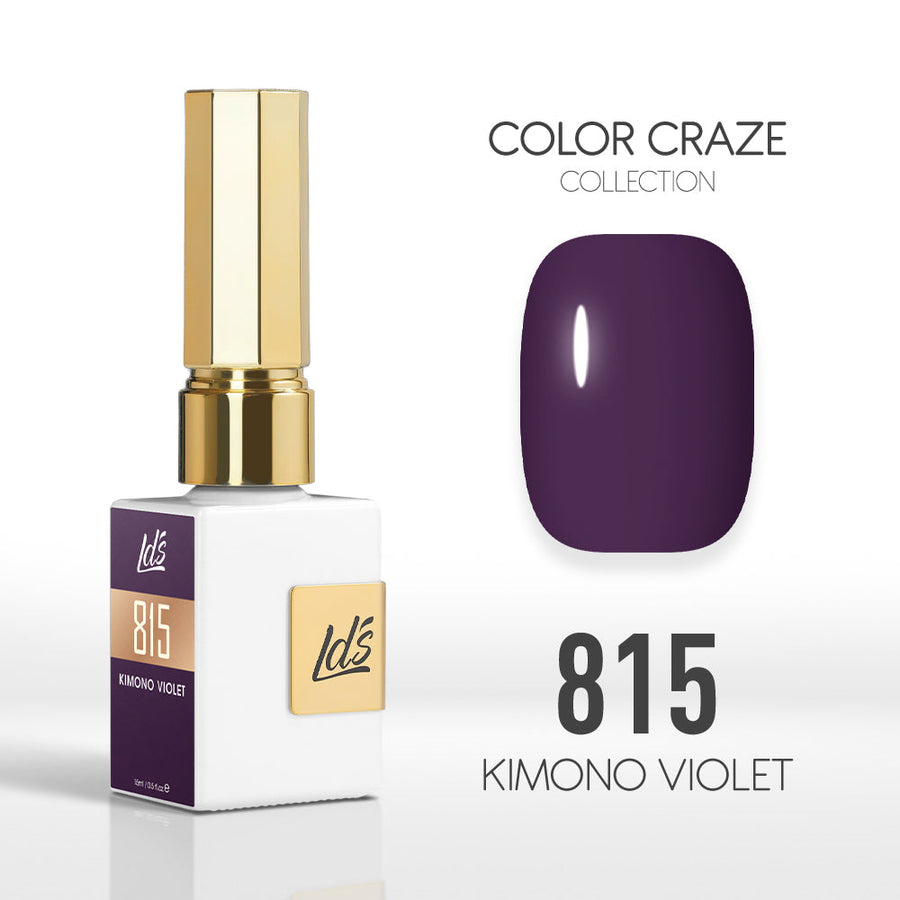 LDS Color Craze Gel Nail Polish - 815 Kimono Violet - 0.5oz