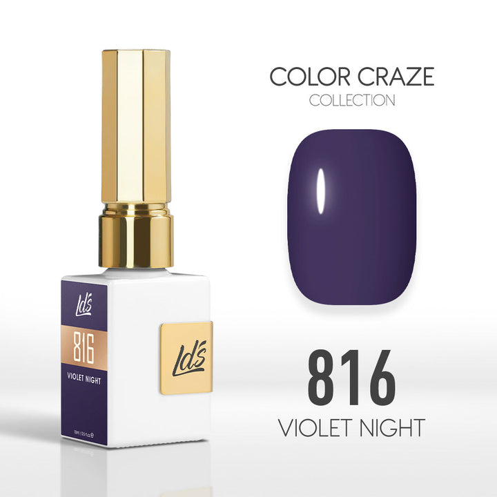 LDS Color Craze Gel Nail Polish - 816 Violet Night - 0.5oz