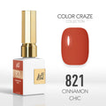 LDS Color Craze Gel Nail Polish - 821 Cinnamon Chic - 0.5oz