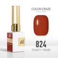 LDS Color Craze Gel Nail Polish - 824 Toasty Trend - 0.5oz