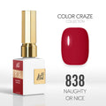 LDS Color Craze Gel Nail Polish - 838 Naughty or Nice - 0.5oz