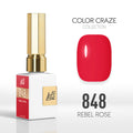 LDS Color Craze Gel Nail Polish - 848 Rebel Rose - 0.5oz