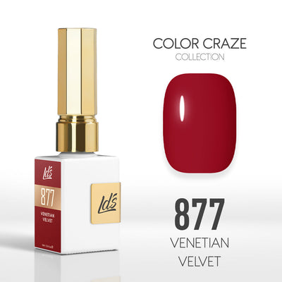 LDS Color Craze Gel Nail Polish - 877 Venetian Velvet - 0.5oz