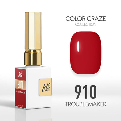 LDS Color Craze Gel Nail Polish - 910 Troublemaker - 0.5oz