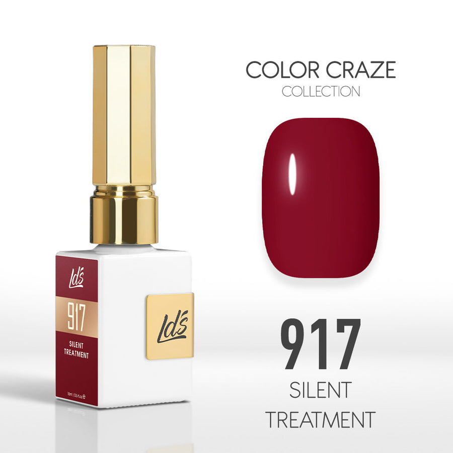 LDS Color Craze Gel Nail Polish - 917 Silent Treatment - 0.5oz