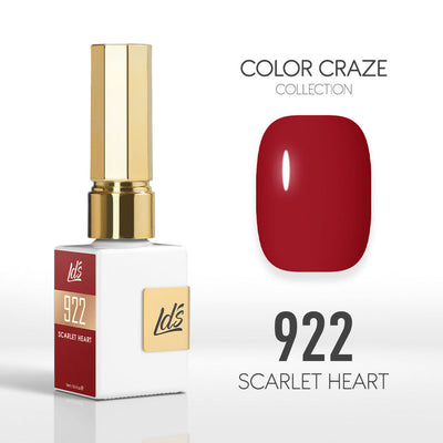 LDS Color Craze Gel Nail Polish - 922 Scarlet Heart - 0.5oz