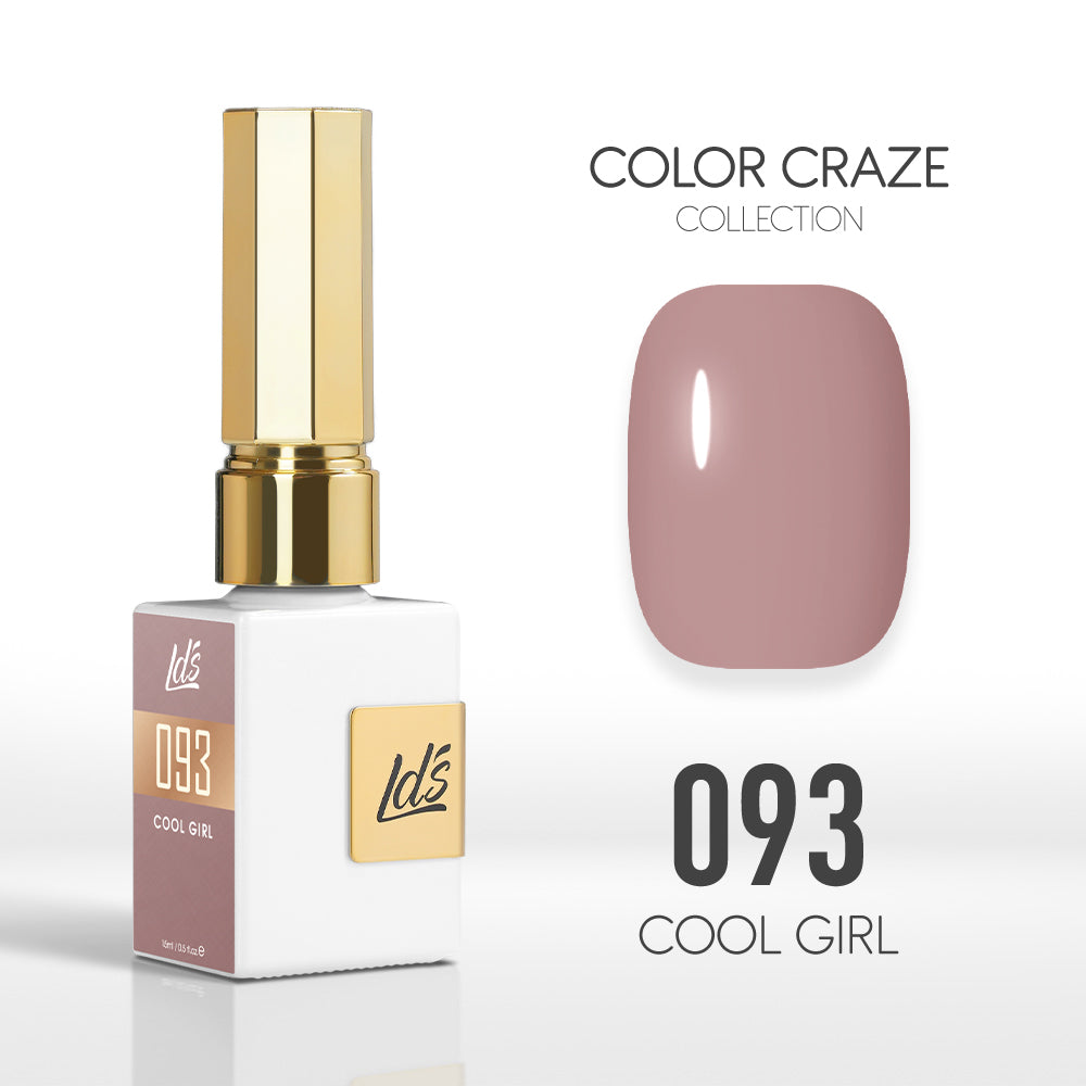 LDS Color Craze Gel Nail Polish - 093 Cool Girl - 0.5oz