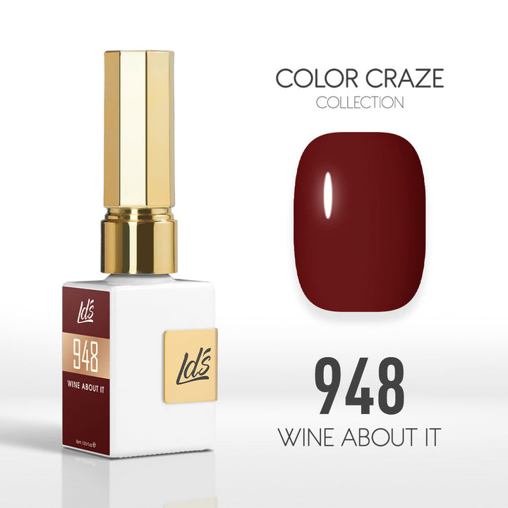 LDS Color Craze Gel Nail Polish - 948 Wine About It - 0.5oz