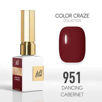 LDS Color Craze Gel Nail Polish - 951 Dancing Cabernet - 0.5oz