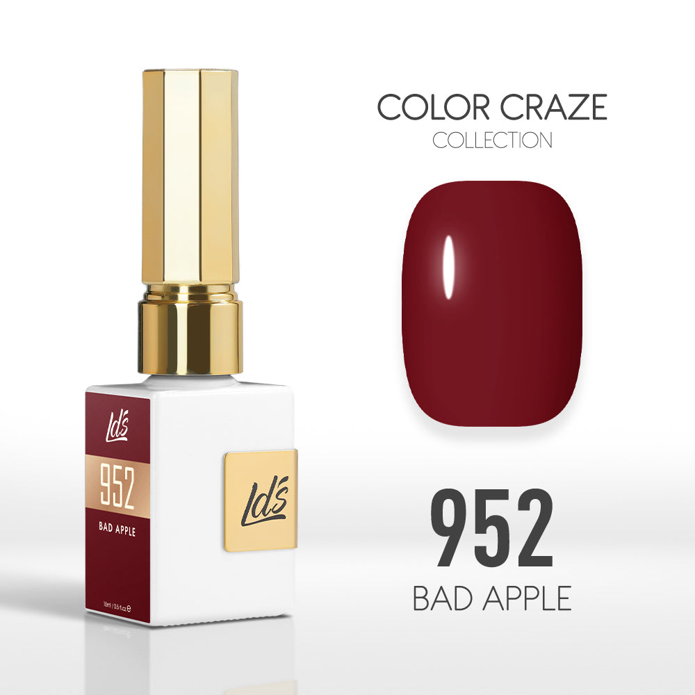 LDS Color Craze Gel Nail Polish - 952 Bad Apple - 0.5oz