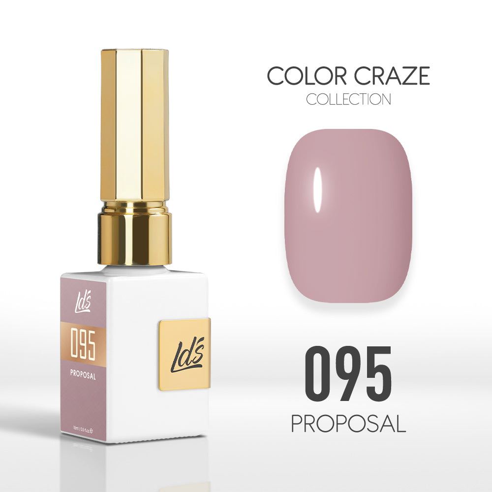 LDS Color Craze Gel Nail Polish - 095 Proposal - 0.5oz