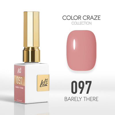 LDS Color Craze Gel Nail Polish - 097 Barely There - 0.5oz