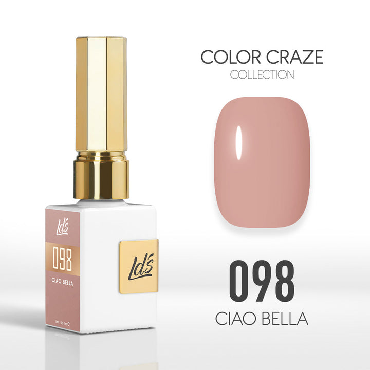 LDS Color Craze Gel Nail Polish - 098 Ciao Bella - 0.5oz