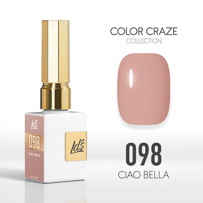 LDS Color Craze Gel Nail Polish - 098 Ciao Bella - 0.5oz