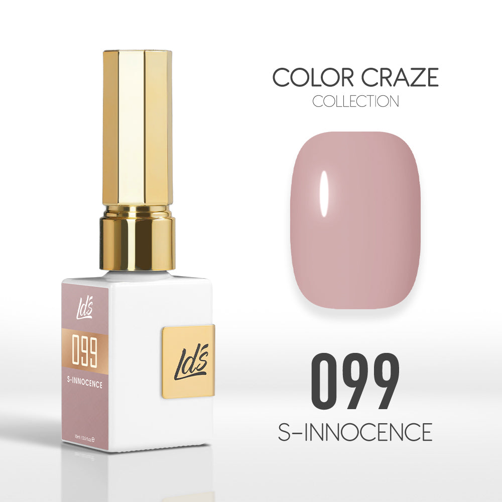 LDS Color Craze Gel Nail Polish - 099 S-Innocence - 0.5oz