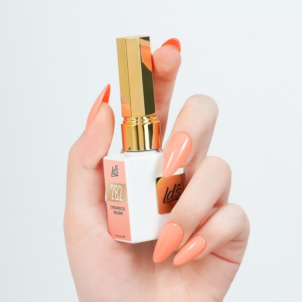 LDS Color Craze Gel Nail Polish - 282 Creamsicle Delight - 0.5oz