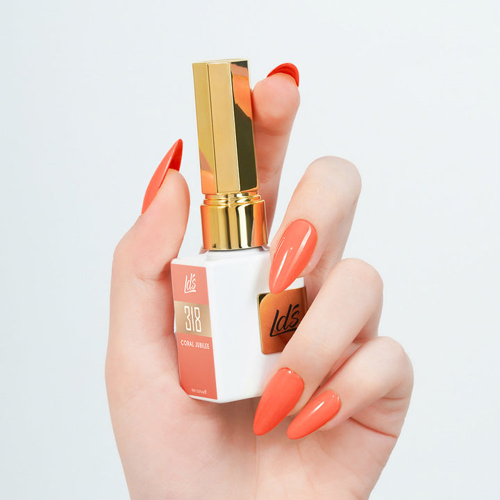 LDS Color Craze Gel Nail Polish - 318 Coral Jubilee - 0.5oz