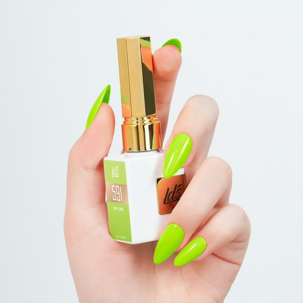 LDS Color Craze Gel Nail Polish -  591 Sub-Lime - 0.5oz