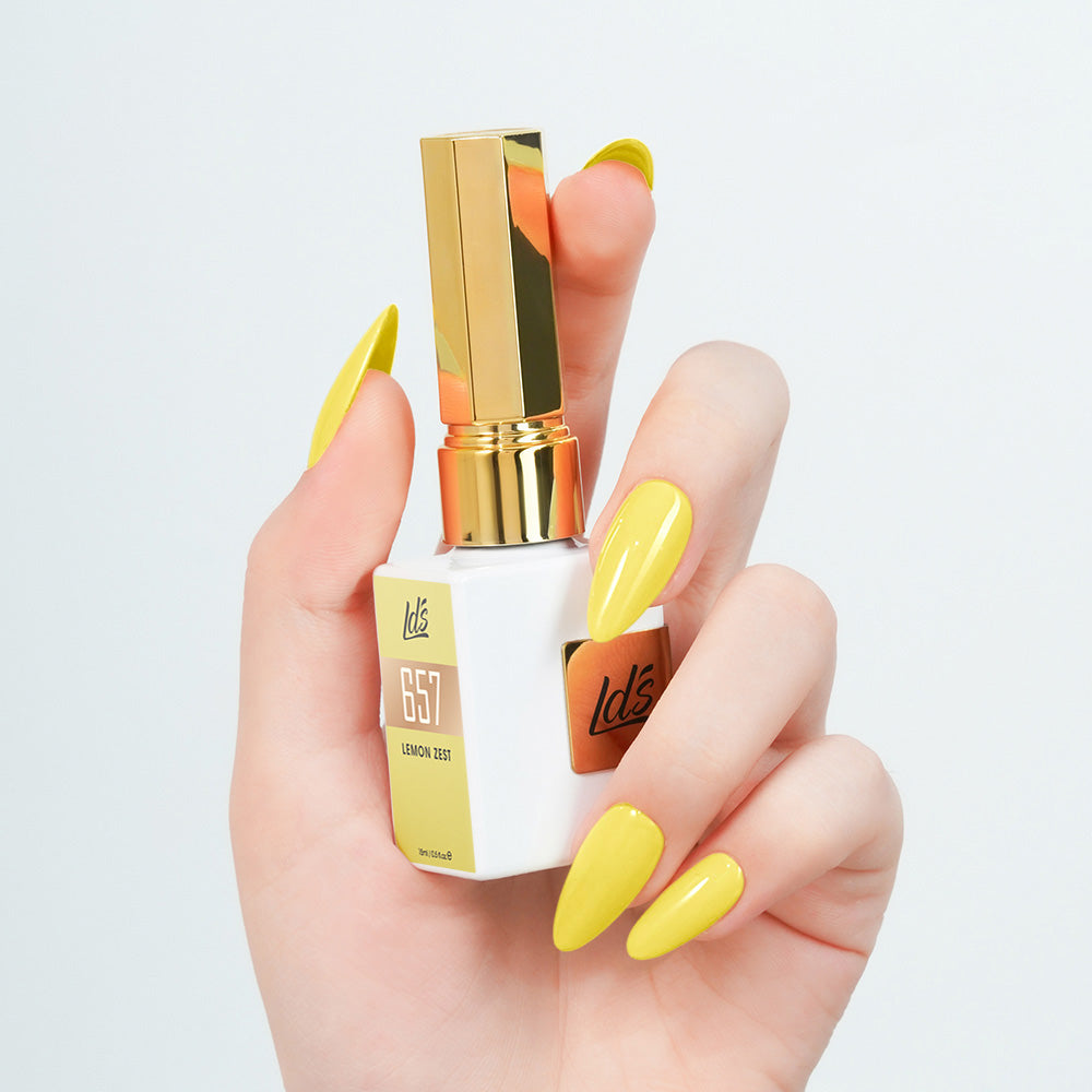 LDS Color Craze Gel Nail Polish - 657 Lemon Zest - 0.5oz