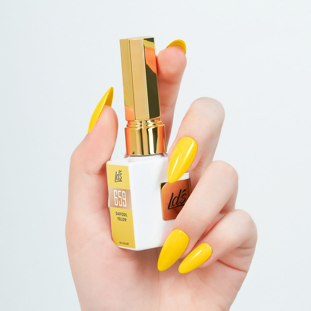 LDS Color Craze Gel Nail Polish - 659 Daffodil Yellow - 0.5oz