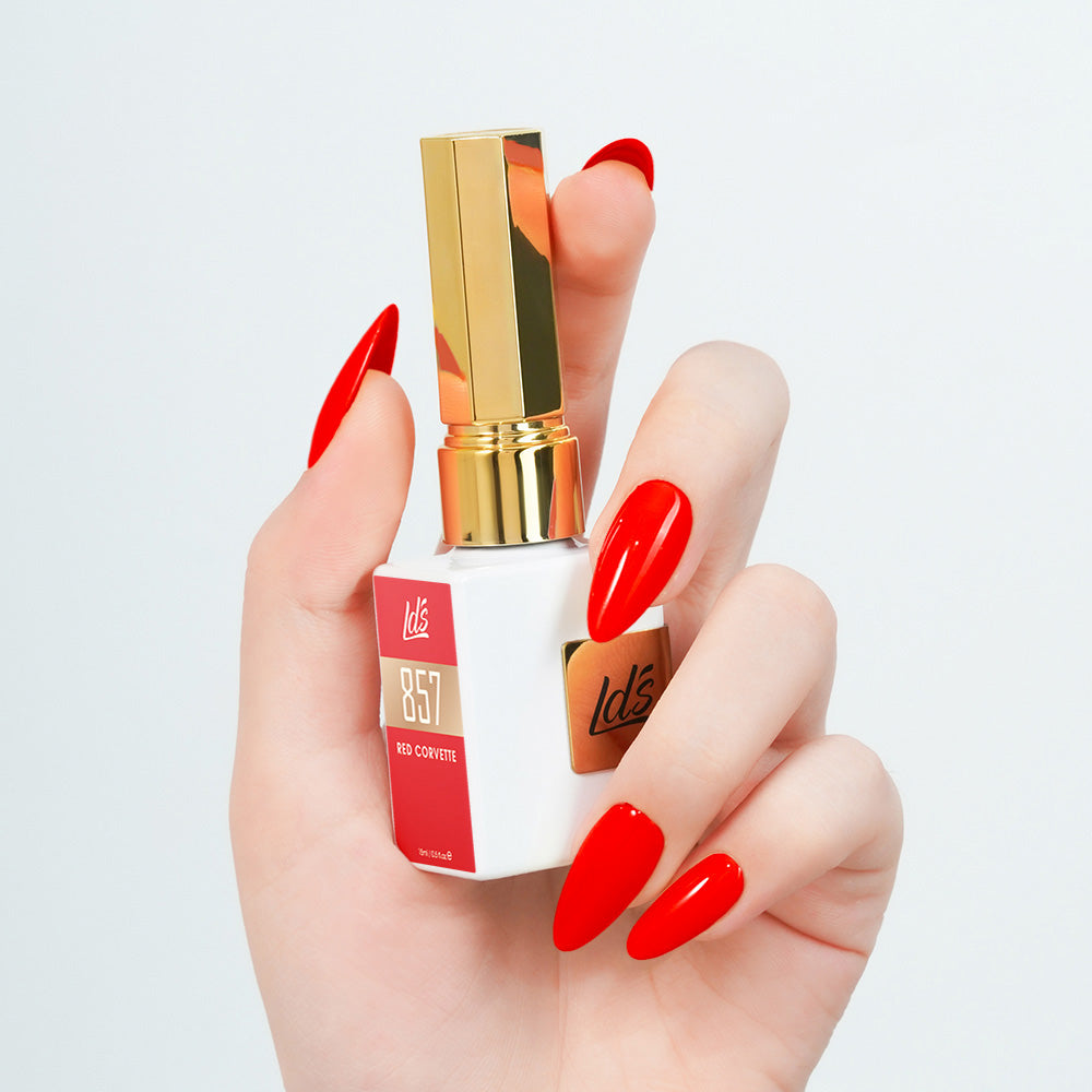 LDS Color Craze Gel Nail Polish - 857 Red Corvette - 0.5oz