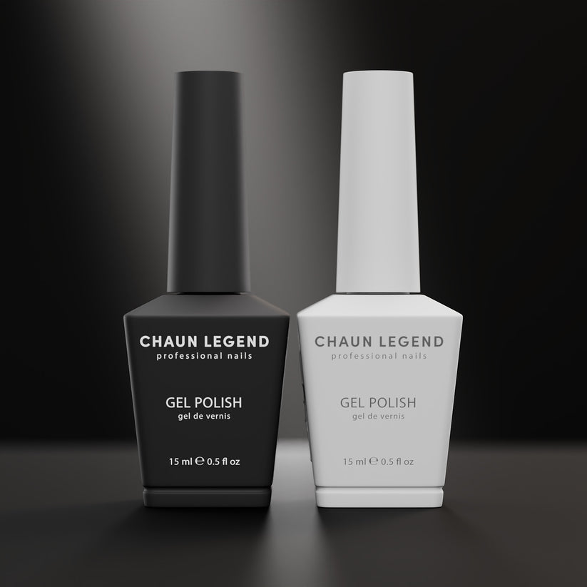 CHAUN LEGEND GEL - Black + White Gel Color Duo