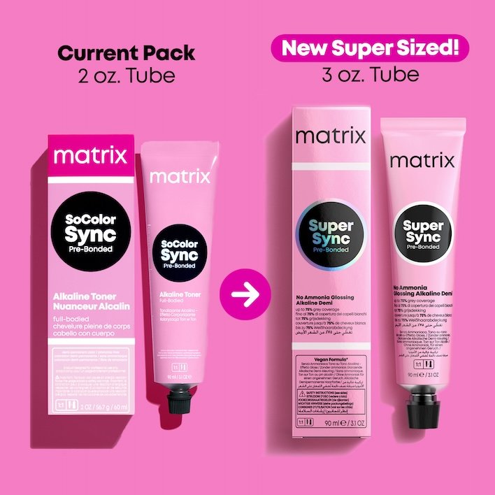 MATRIX SoColor Sync- Demi-Permanent Pre-Bonded (Previously Matrix Color Sync) Hair color