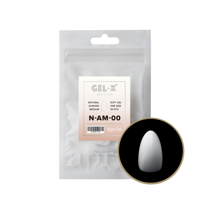 APRES - OMBRÉ GEL-X® NATURAL ALMOND MEDIUM REFILL TIP BAG 2.0