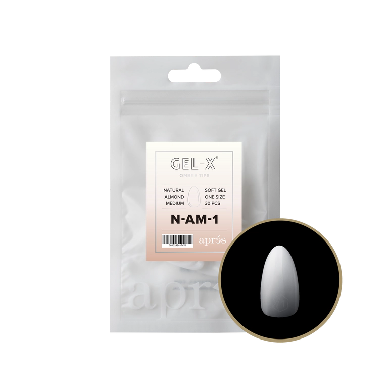 APRES - OMBRÉ GEL-X® NATURAL ALMOND MEDIUM REFILL TIP BAG 2.0