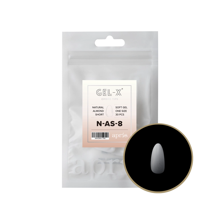 APRES - OMBRÉ GEL-X® NATURAL ALMOND SHORT REFILL TIP BAG 2.0