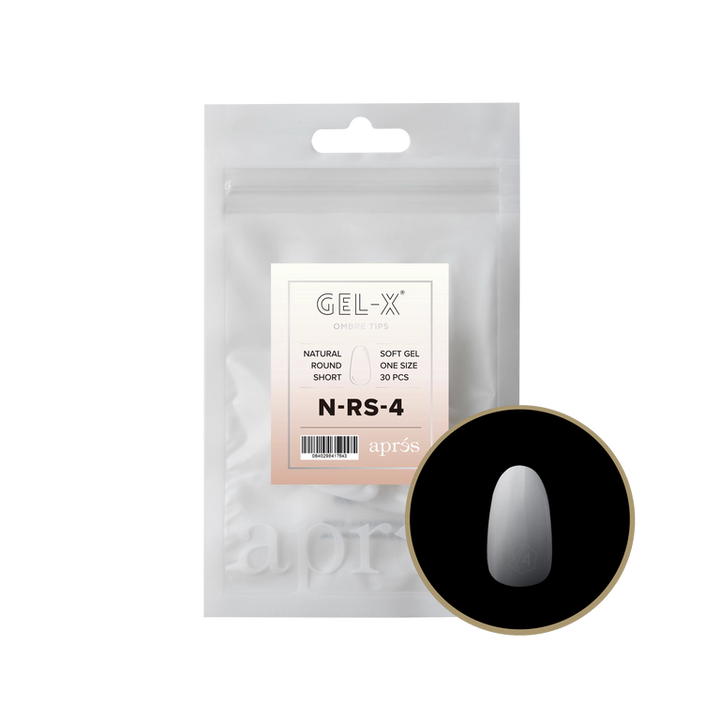 APRES - OMBRÉ GEL-X® NATURAL ROUND SHORT REFILL TIP BAG 2.0