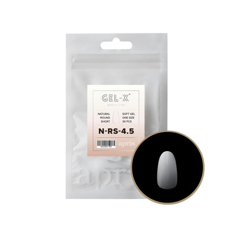 APRES - OMBRÉ GEL-X® NATURAL ROUND SHORT REFILL TIP BAG