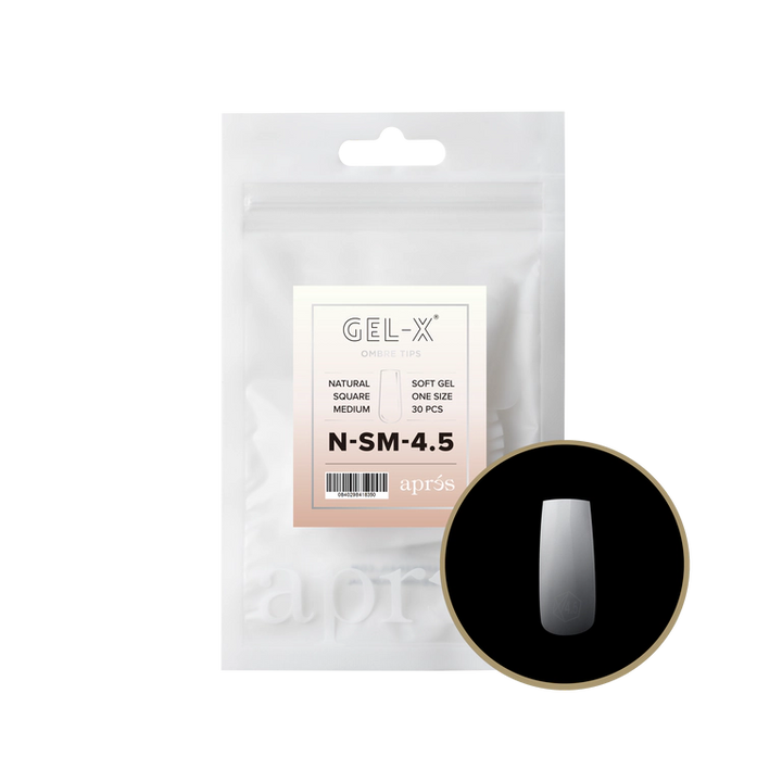 APRES - OMBRÉ GEL-X® NATURAL SQUARE MEDIUM REFILL TIP BAG 2.0