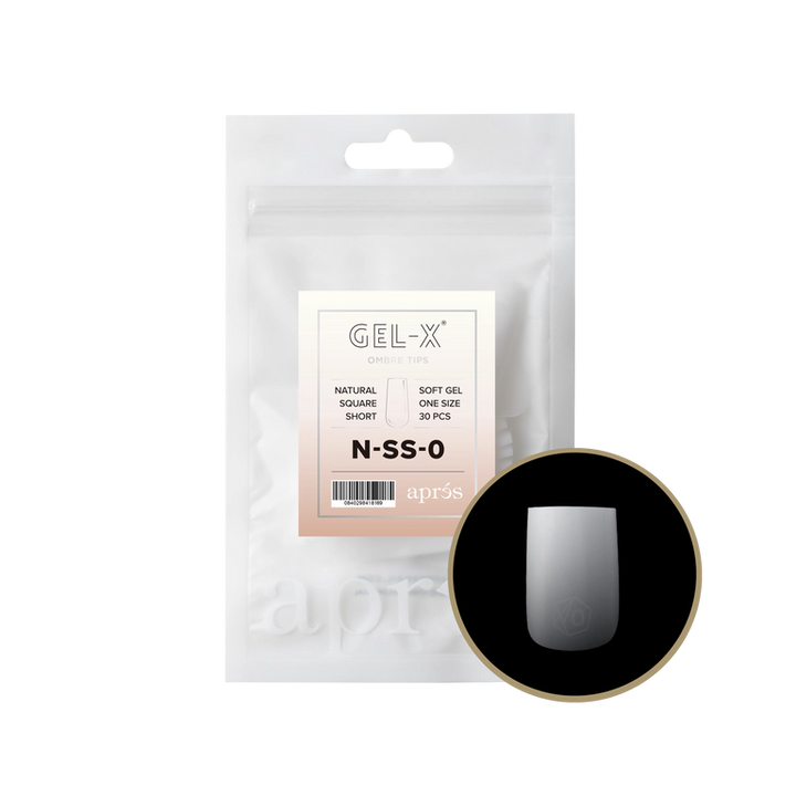 APRES - OMBRÉ GEL-X® NATURAL SQUARE SHORT REFILL TIP BAG 2.0