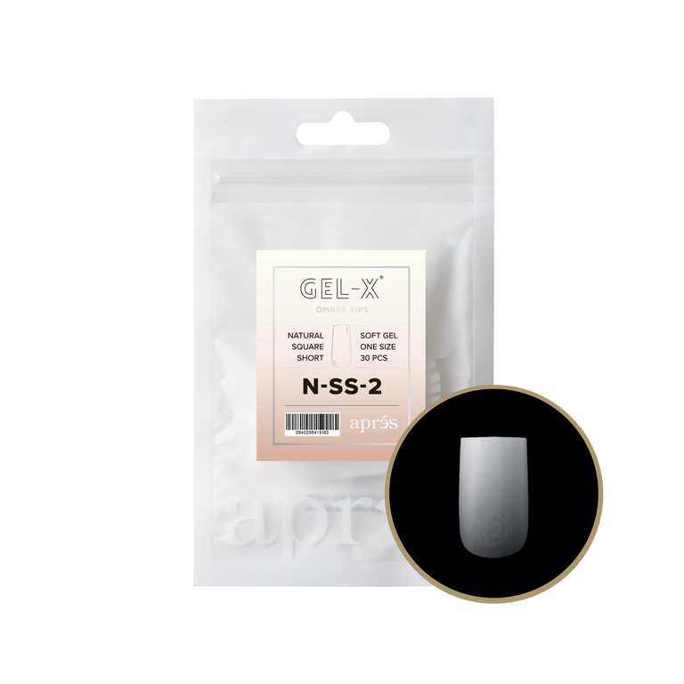 APRES - OMBRÉ GEL-X® NATURAL SQUARE SHORT REFILL TIP BAG 2.0