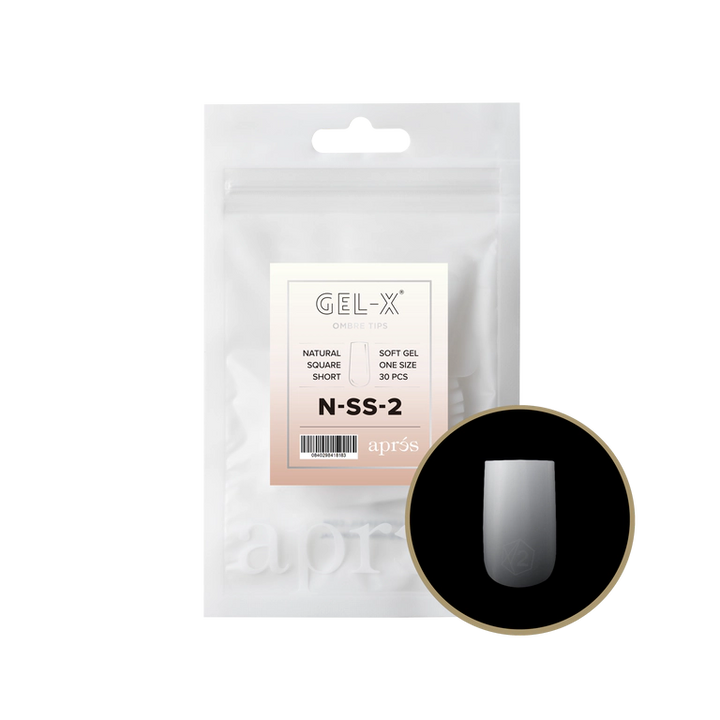APRES - OMBRÉ GEL-X® NATURAL SQUARE SHORT REFILL TIP BAG 2.0