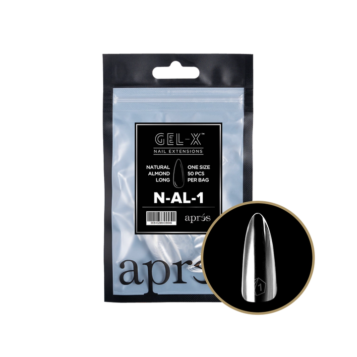 APRES - GEL-X® NATURAL ALMOND LONG REFILL TIP BAG 2.0