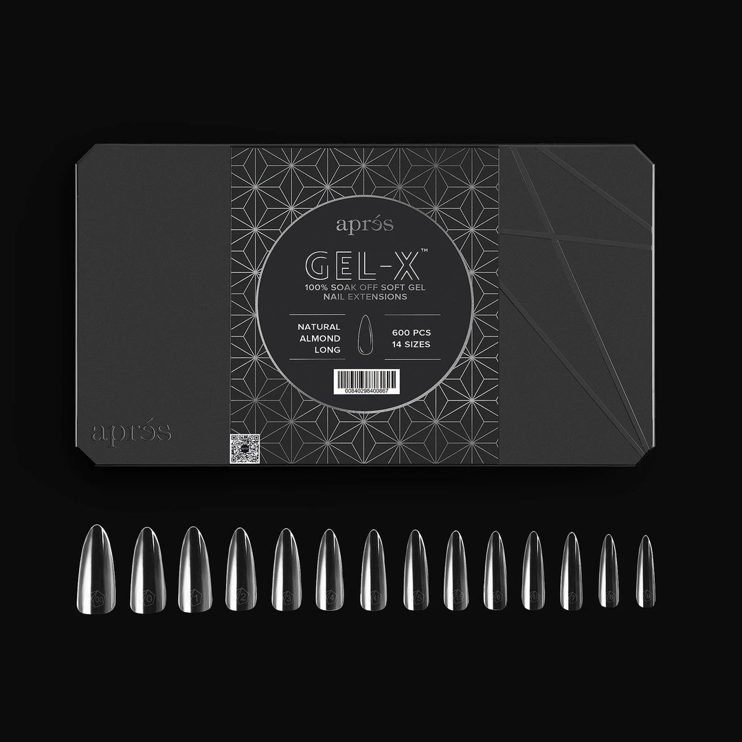 APRES - Gel-X Natural Almond Long 2.0 Box of Tips 14 sizes