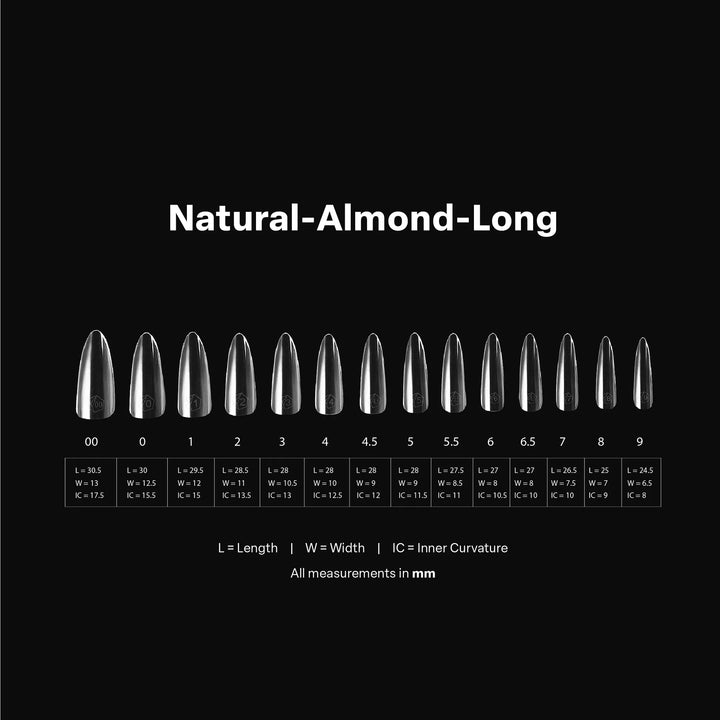 APRES - Gel-X Natural Almond Long 2.0 Box of Tips 14 sizes