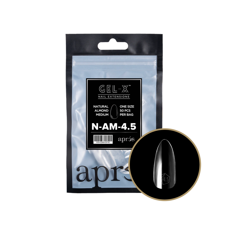 APRES - GEL-X® NATURAL ALMOND MEDIUM REFILL TIP BAG