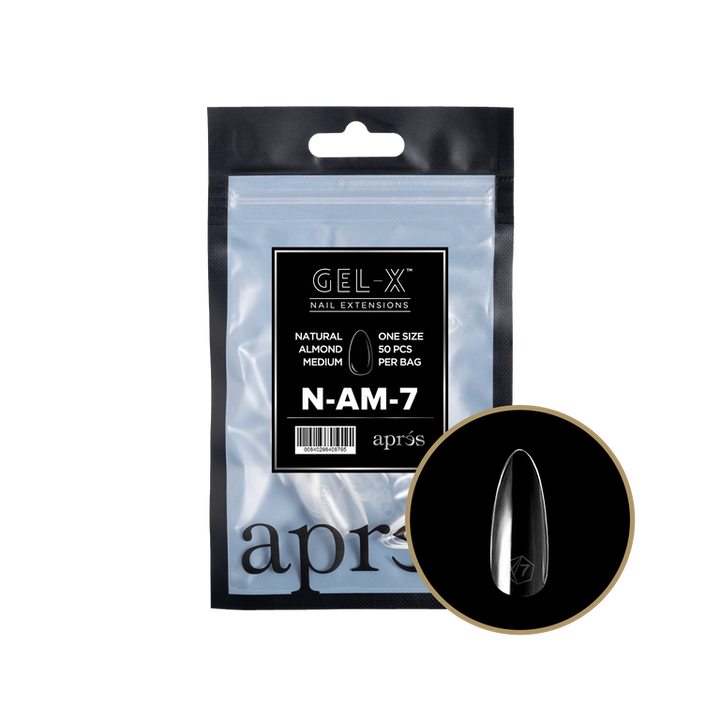 APRES - GEL-X® NATURAL ALMOND MEDIUM REFILL TIP BAG 2.0