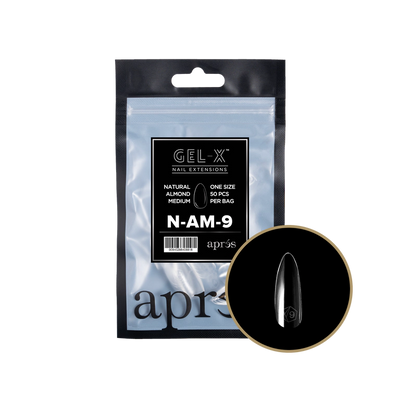 APRES - GEL-X® NATURAL ALMOND MEDIUM REFILL TIP BAG