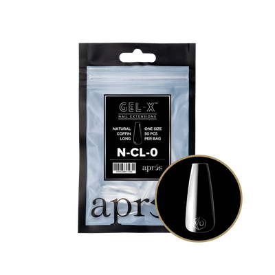 APRES - GEL-X® NATURAL COFFIN LONG REFILL TIP BAG