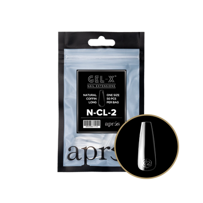 APRES - GEL-X® NATURAL COFFIN LONG REFILL TIP BAG