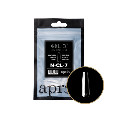 APRES - GEL-X® NATURAL COFFIN LONG REFILL TIP BAG