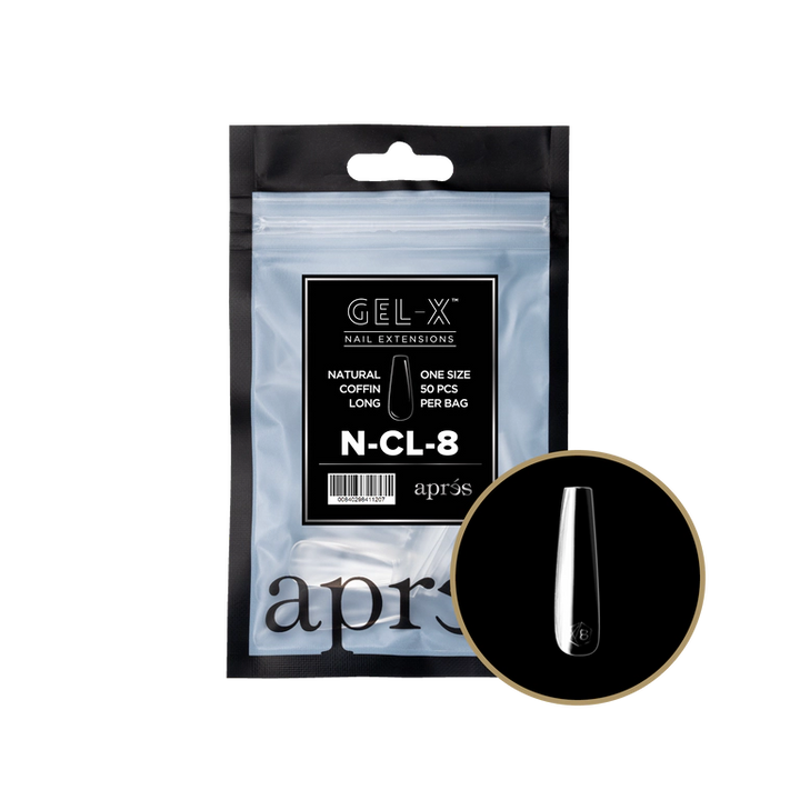 APRES - GEL-X® NATURAL COFFIN LONG REFILL TIP BAG 2.0