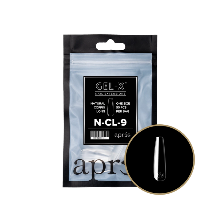 APRES - GEL-X® NATURAL COFFIN LONG REFILL TIP BAG 2.0