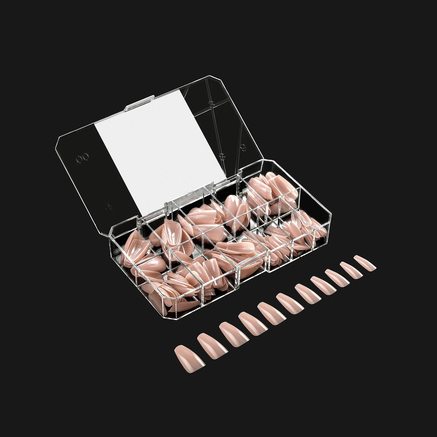 APRES - Neutrals Maisie Natural Coffin Medium Box of Tips (150pcs)