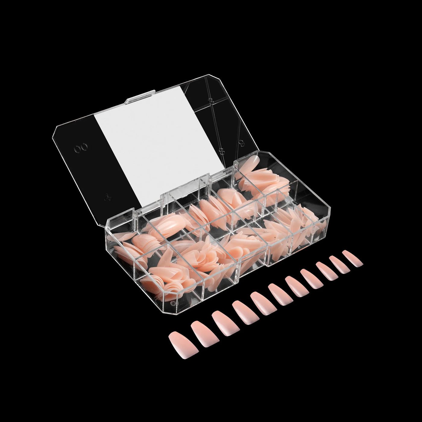 APRES - Gel-X® Neutrals Natural Chloe Coffin Medium Box of Tips (150pcs)